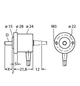 TURCK 1545370 / RI-01Q5F3-2D1000-CA Encoder Sensors