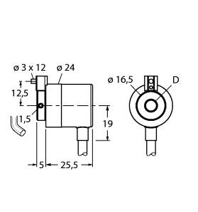 TURCK 100028253 / RI-02C6S3-1D10-CA Encoder Sensors
