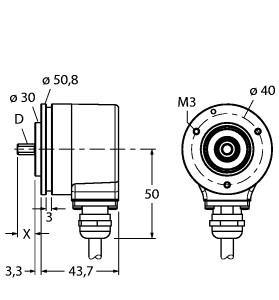 TURCK 1545430 / RI-10TA1Z2-4A2048-C1M Encoder Sensors