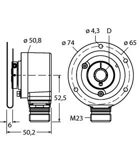 TURCK 1545782 / RI-12H10E1-2B3600-12M23 Encoder Sensors