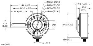 TURCK 200003431 / RI-43H42S8-2B4096-H1181 Rotary Position Sensors