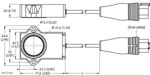 TURCK 100027544 / RI360P2-QR20-9F16B-0.3-DT04-6PMB Encoder Sensors
