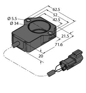 TURCK 100001815 / RI60P2-QR20-LU4X2-0.15-DT04-3P Encoder Sensors