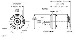 TURCK 200010768 / RM-105S6S-9N43B-B3M12 Rotary Position Sensors