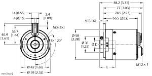 TURCK 200010783 / RM-106B15T-9N43B-B3M12 Rotary Position Sensors