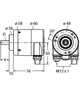 TURCK 1544419 / RM-29S10C-9C28B-R3M12 Encoder Sensors