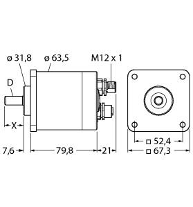 TURCK 1562100 / RM-89SA1R-9B28B-B2M12 Encoder Sensors