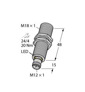 TURCK RU40U-M18M-UP8X2-H1151 Ultrasonic Sensors