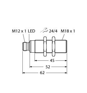 TURCK RU50L-S18-AP8X-H1141 Ultrasonic Sensors