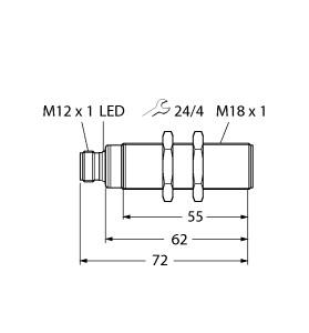 TURCK RU50U-S18-LI8X-H1141 Ultrasonic Sensors