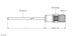 TURCK 9910482 / TP-203A-CF-H1141-L200 Temperature Sensors