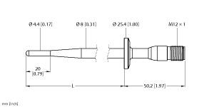TURCK 9910429 / TP-504A-TRI3/4-H1141-L035 Temperature Sensors