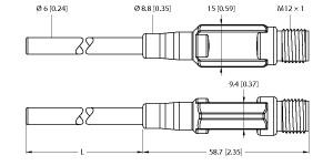 TURCK 9910728 / TTM200F-206A-CF-LI6-H1140-L100 Temperature Sensors